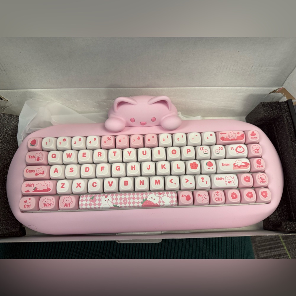 Cutie pink mechanical keyboard